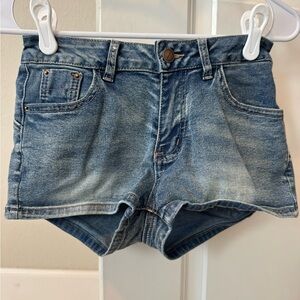 ROMWE Y2K studded jean shorts